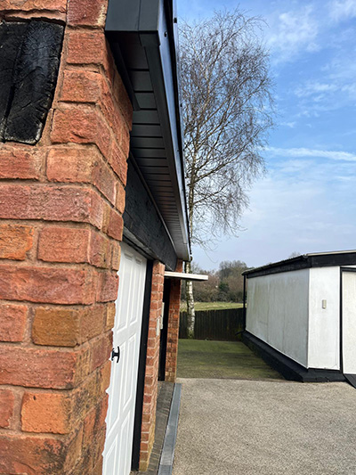 Soffits on a garage