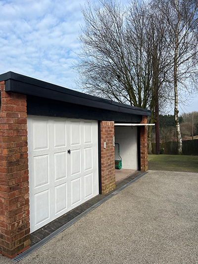 Bargeboards on a garage