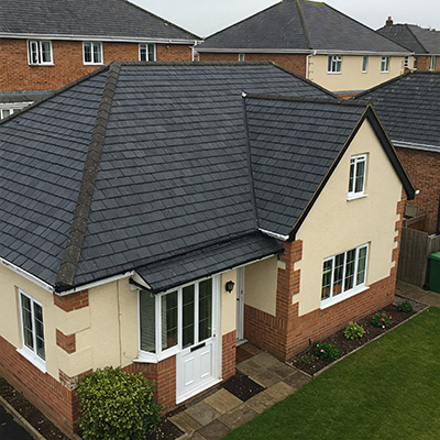 New tile roof