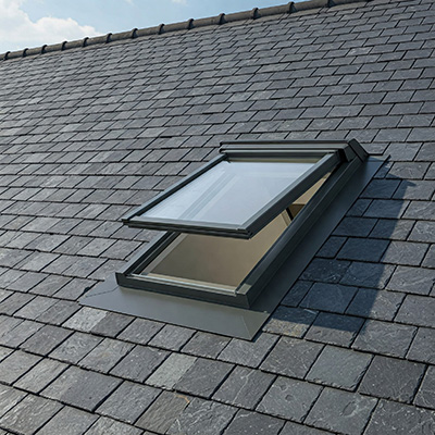 Skylight on a slate roof