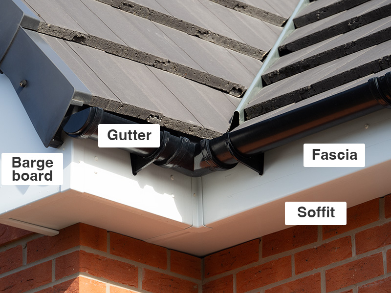 Soffits, gutters and Fascias